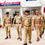 एसपी ने कोतवाली नगर थाने का किया गया औचक निरीक्षण